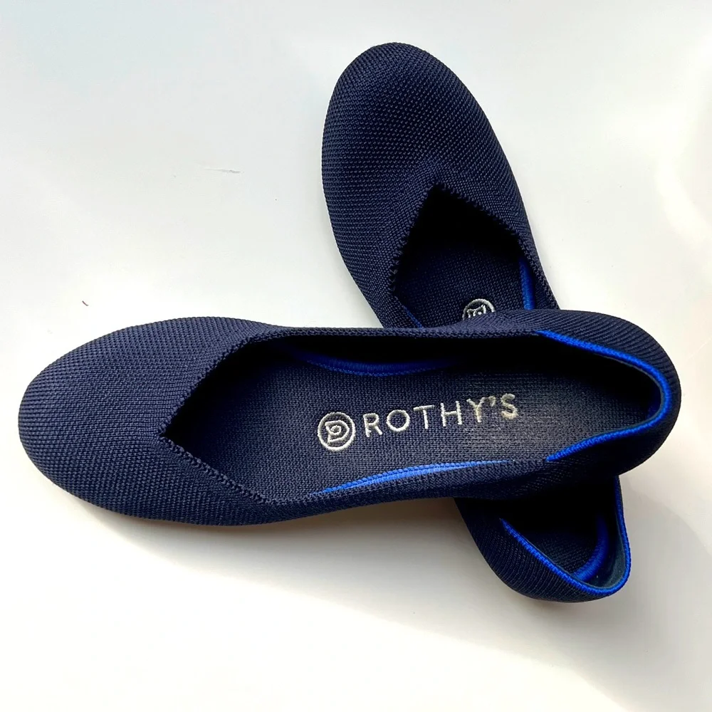 Rothy's Deep Blue Loafers - Picture 1 of 6